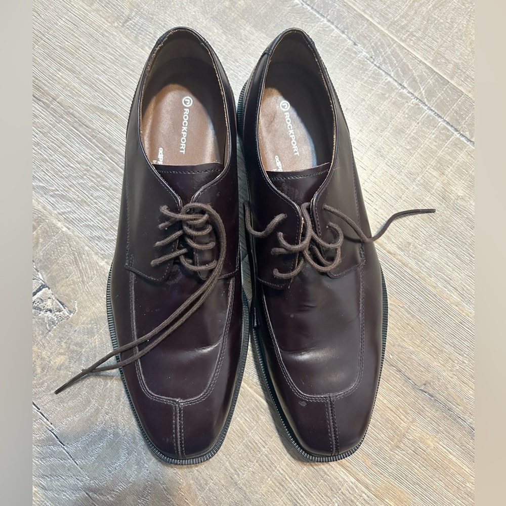 Men's Rockport Darron Brown Leather Dress Shoes 11.5